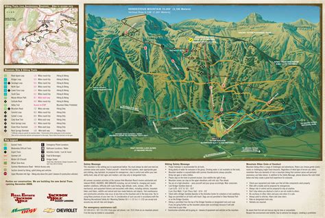 Jackson Hole Summer Mountain Biking Hiking Map Teton Village Wy • Mappery