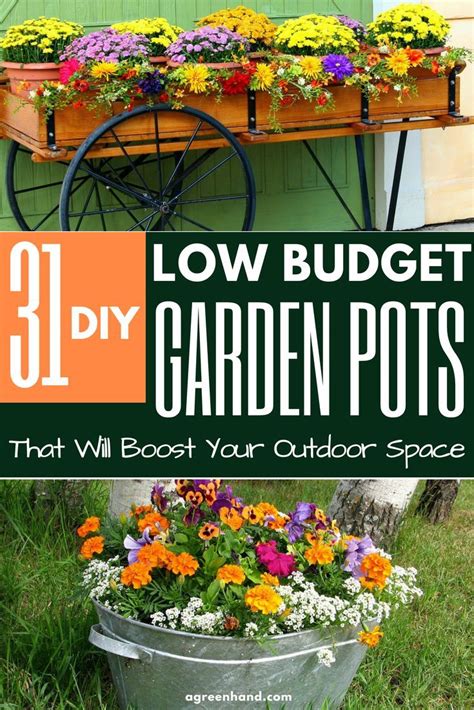 31 Creative Low Budget Diy Garden Pots That Will Boost Your Outdoor
