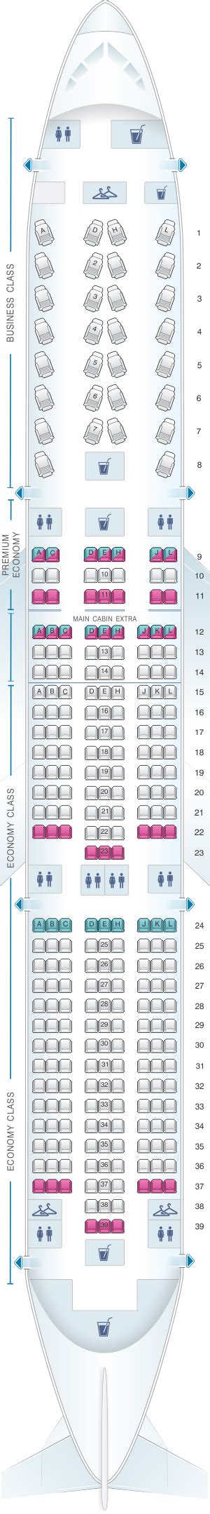 American Airlines 787 9 Premium Economy Seat Map Tutorial Pics