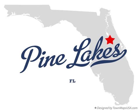 Map Of Pine Lakes Fl Florida