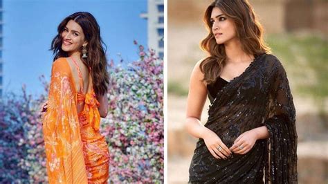 Kriti Sanon Looks Drop Dead Gorgeous In Beautiful Sarees Check Out The Divas Hottest Saree