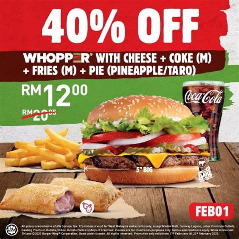 Scopri subito gli ingredienti che lo rendono così speciale! Burger King Whopper & Tendercrisp 40% OFF Promotion (17 ...