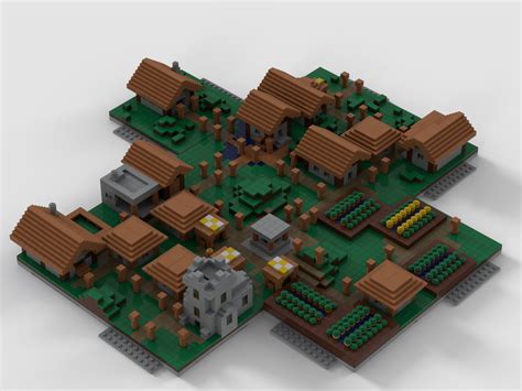 Made 6 More Micro Minecraft Village Modules What Do You Think Rlego