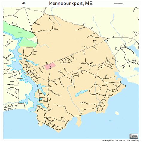 Kennebunkport Maine Street Map 2336710