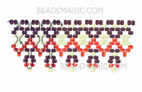 Free Pattern Beading Necklace Tutorial 2 Beads Magic
