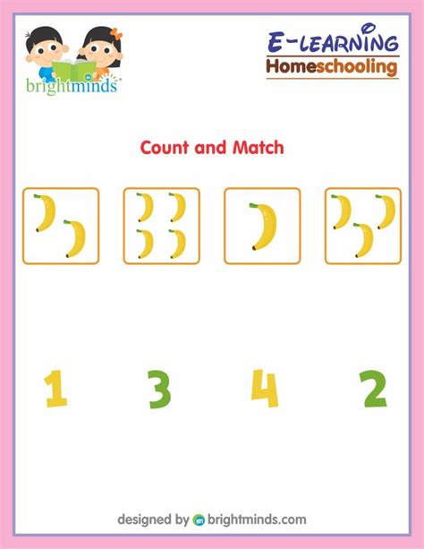 Count And Match Bright Minds Elearning Platform