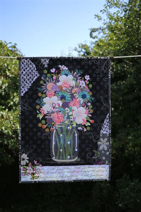 Version Of Timeless Blooms Collage Quilt Pattern By Leslie Mcneil Of