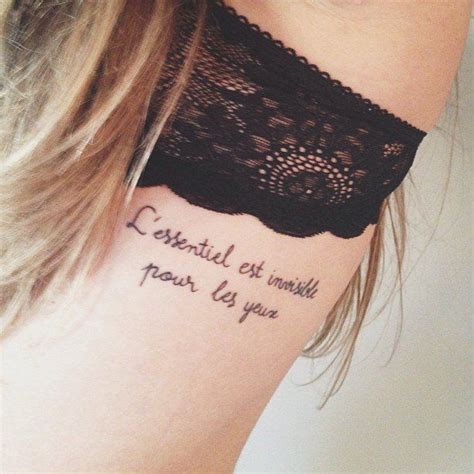 14 Discretos Tatuajes Para Mujer Con Frases En Francés Text Tattoo