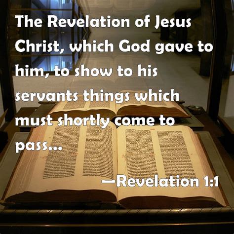 Revelation 11 The Revelation Of Jesus Christ Which God Gave To Him