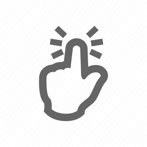 Finger Gestures Press Tap Touch Icon