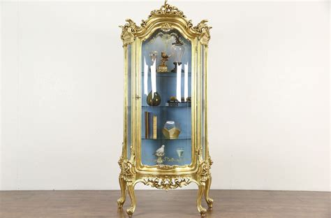 Shop curio display cabinets at chairish, the design lover's marketplace for the best vintage and used furniture, decor and art. SOLD - Gold Leaf Baroque Curved Glass Vintage Curio China ...