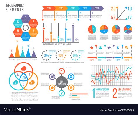 Infographics Elements Statistics Chart Option Vector Image