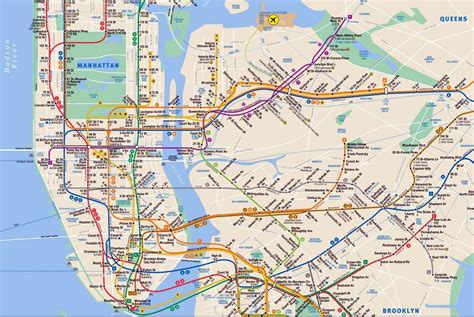 Subway Map Of Manhattan And All Of Nyc Nyc Subway Map Map Of New Vrogue
