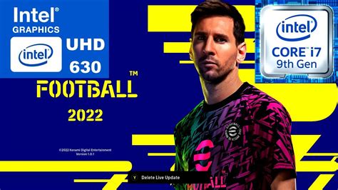 Efootball 2022 V101 On Intel Uhd 630 Youtube
