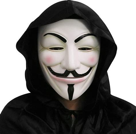 V For Vendetta Mask Anonymous Mask Guy Fawkes Halloween Adult Scary