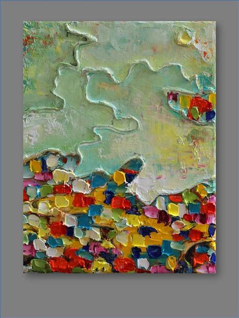Landscape Original Mixed Media Abstract Painting Btwthis Is Cool