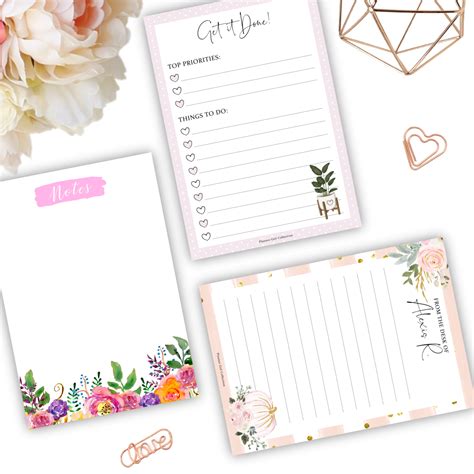 Tear Off Notepad Planner Girl Collection
