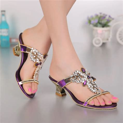 Women Sandalshigh Quality Fashion And Sexy Rhinestone Wedding And Party Evening Dress Sandals