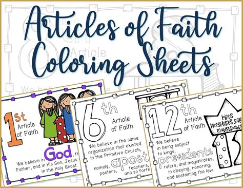 Lds Articles Of Faith Coloring Pages - Randy Kauffman's Coloring Pages