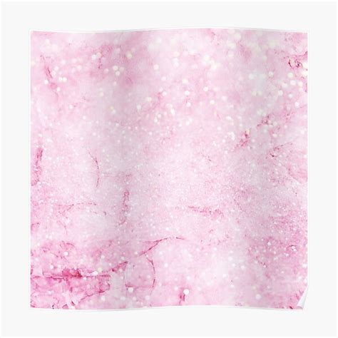 Pink Glitter Faux Marble Texture Poster For Sale By MysticMarble