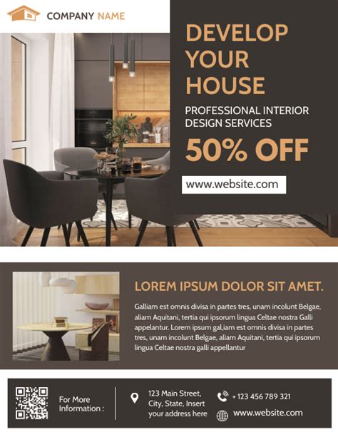 Professional Interior Design Advertisement Template Postermywall