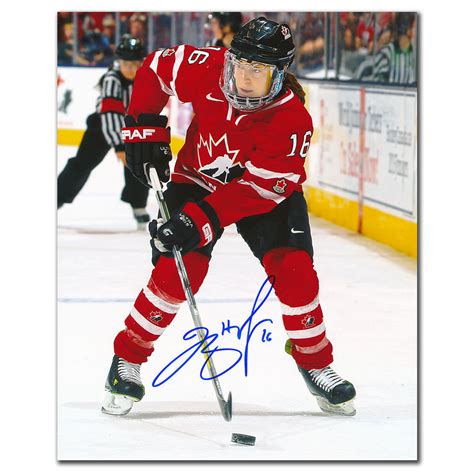 Jayna Hefford Team Canada Autographed 8x10 NHL Auctions
