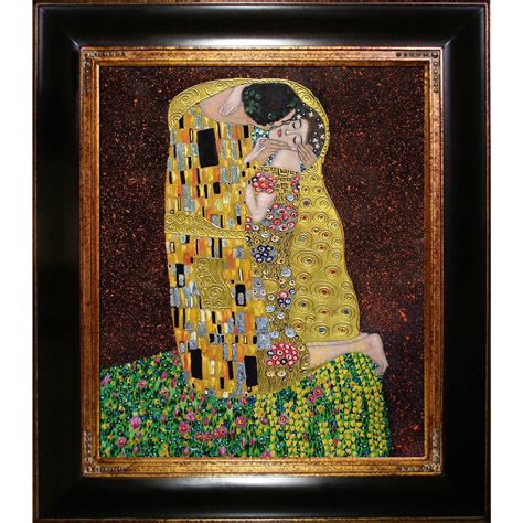 The kiss is a fascinating icon of the loss of self that lovers experience. Tori Home The Kiss by Gustav Klimt Framed Original ...