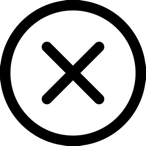 X Mark Darius Dan Lineal Icon