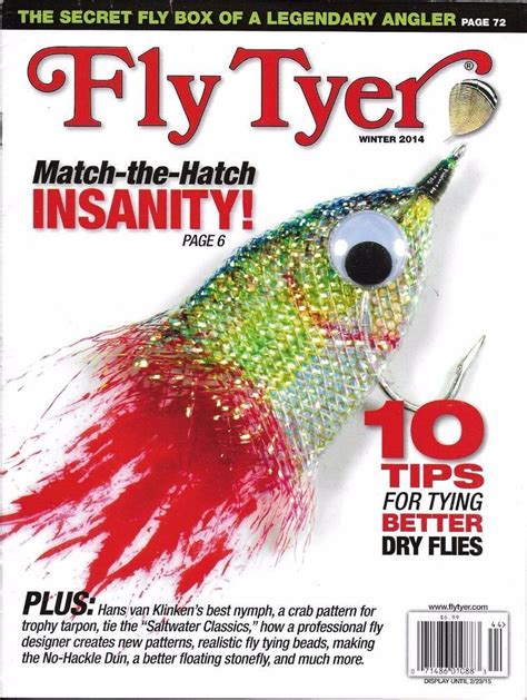 Fly Tyer Magazine Dry Flies Saltwater Classics Fish Catch Designer Tips