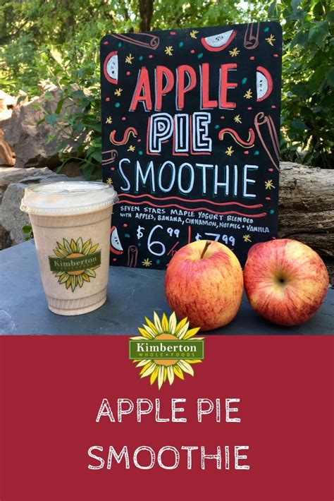This was my first visit to a whole foods and it sure impressed me! Apple Pie Smoothie. Try our September Drink of the Month ...