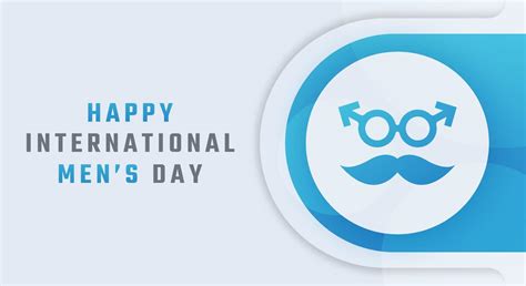 Happy International Mens Day November Celebration Vector Design