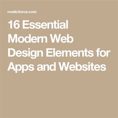 essential modern web design elements  apps  websites modern web design web design