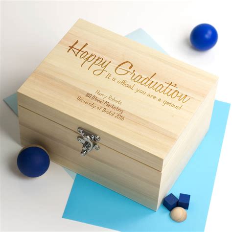 Personalised Graduation Keepsake Box By Mirrorin