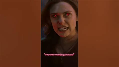 Scarlett Witch And Thanos Fight “you Took Everything From Me” Wanda 😍