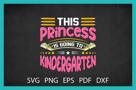 Princess Is Going To Kindergarten Svg Graphic By Creativedesignshop