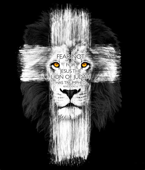 Just The Cross W Lions Face Bible Verse In A Banner Beneath Lion