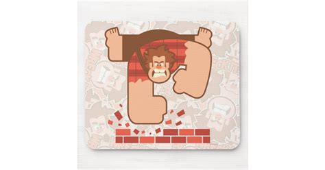 Wreck It Ralph Pounding Bricks Mouse Pad Zazzle