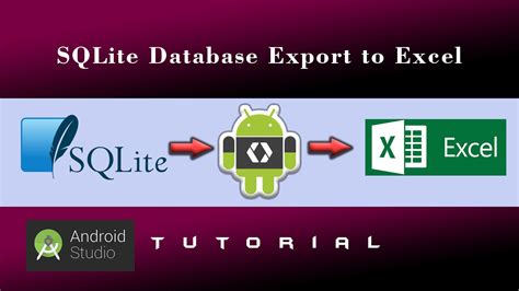 SQLite Database Export To Excel File Tutorial