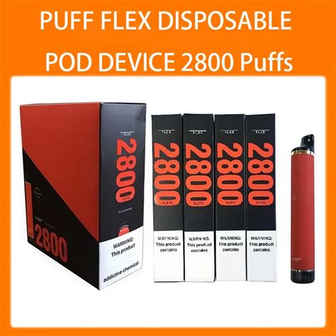 Puff Flex Misurables Sigarettes Dispositivo Pod 2800 Sbuffi Da 10ml