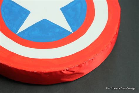 Make A Homemade Captain America Shield The Country Chic Cottage