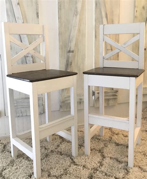 This superb heavy duty barstool magnifies beauty and artistic design. Farmhouse Bar Stool by MOLACOWOODWORKS on Etsy https://www ...