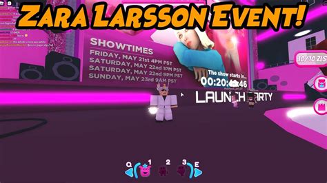 Zara Larsson Roblox Event Friday One YouTube