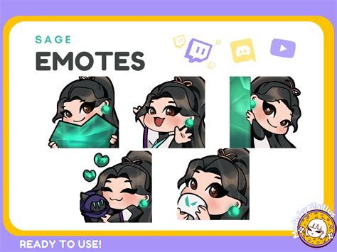 Sage Valorant Emote Set Twitch Emotes Pack Emoji Discord Etsy Sweden