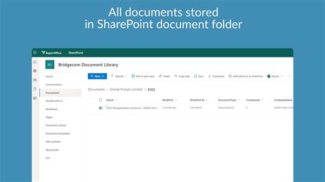Sharepoint Documents Apps For Superoffice Crm Online