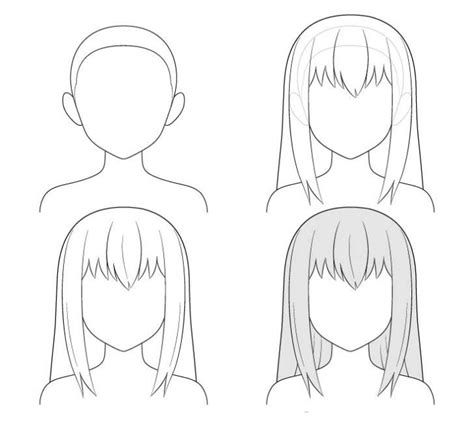 Como Desenhar Cabelo De Anime Passo A Passo