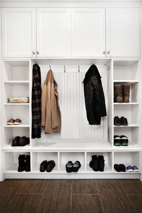Check spelling or type a new query. Mudroom with custom designed white cabinet and storage ...