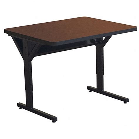 Balt Computer Desk Brawny Series 36 In Overall Wd 25 12 To 33 12