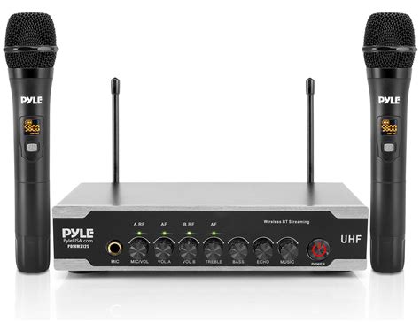 Buy Pyle Portable Uhf Wireless Microphone System Battery Operated