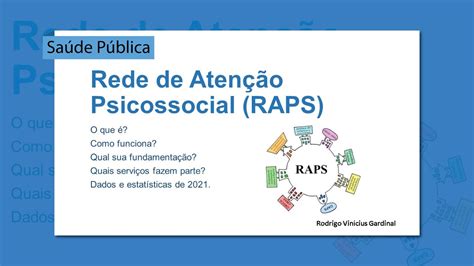 REDE DE ATENÇÃO PSICOSSOCIAL RAPS O QUE É COMO FUNCIONA QUAIS