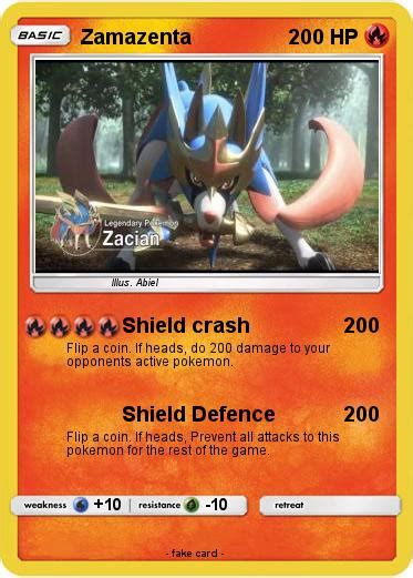 The pokemon trading card game is a collectible card game based on the pokemon video game series. Pokémon Zacian - Shield crash - My Pokemon Card